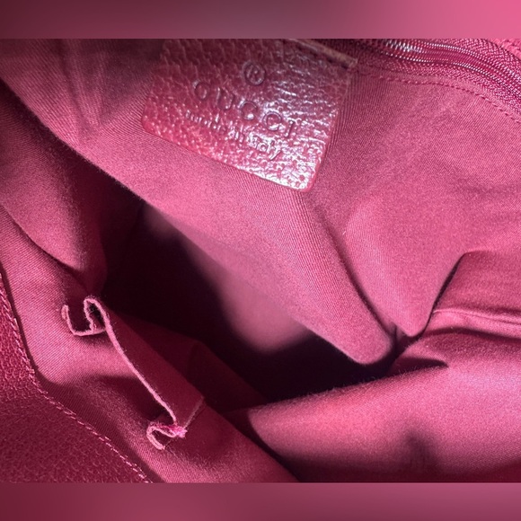 Authentic Gucci Brown and Red Tote Bag with Iconic GG Monogram - Picture 7 of 8